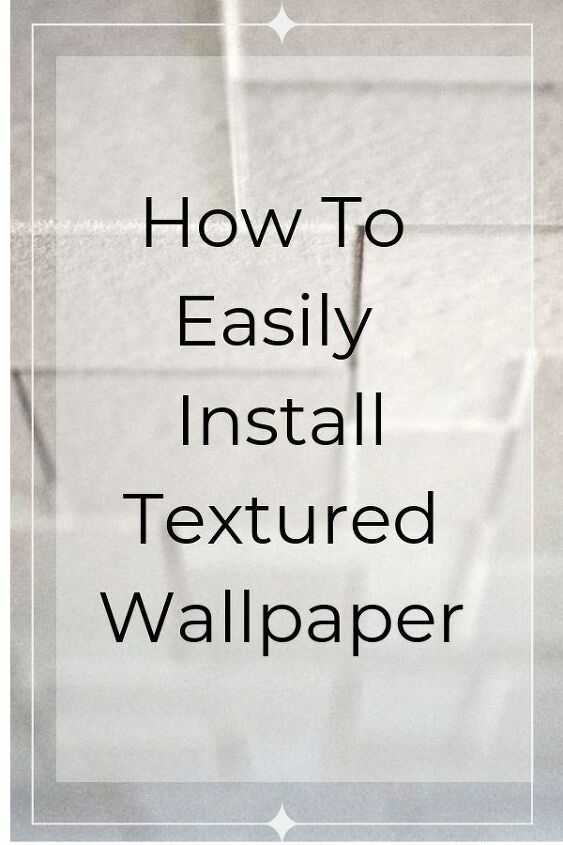 the text how to easily install textured wallpaper on a white background with an image of