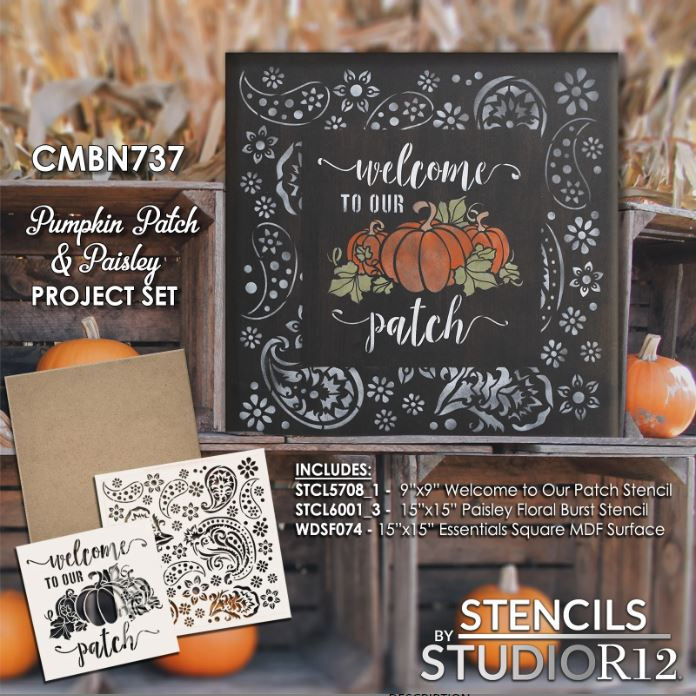 the stencils studio welcome to pumpkin patch project set is available for purchase at www stencildestudior2 com