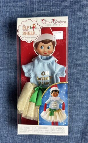 the elf doll is in its package