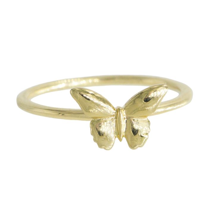 14k gold butterfly ring Gold Butterfly Ring, How To Clean Silver, Professional Jewelry, Butterfly Ring, Butterfly Jewelry, Gold Butterfly, The Butterfly, Cleaning Jewelry, Gold Plated Jewelry