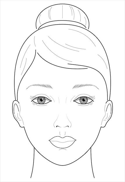 a drawing of a woman's face with the words makeup for erase your kids