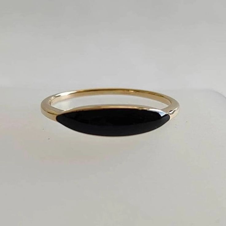 14K Gold Natural Black Enamel Ring Natural Black Enamel Solid - Etsy Modern Black Enamel Rings For Formal Occasions, Modern Black Enamel Rings For Formal Events, Modern Enamel Rings For Formal Occasions, Modern Oval Black Enamel Rings, Elegant Stackable Enamel Ring For Anniversary, Luxury 14k Gold Rings With Black Enamel, Luxury 14k Gold Ring With Black Enamel, Black Enamel Ring With Polished Finish For Formal Occasions, 14k Gold Polished Enamel Ring For Formal Occasions