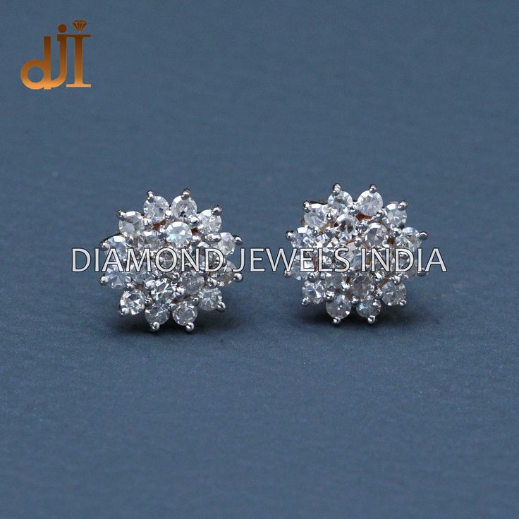 Solid 14k Gold Prong Set Natural H Color Si Purity Diamond Designer Floral Push Back Stud Earrings Unisex Jewelry EAMJ-1680 14k Gold Stud Earrings. Pave Diamond Studs.  Pave Diamond Jewelry. Push Back Studs. Unisex Earrings.  Mother's Day Gift For Mom.  10 MM Earrings Size.  Here Are Some Amazing Ways To Take Care Of Your Precious Diamond Jewelry. Always. * Apply lotion, cosmetics, hairspray, and perfume before dressing in jewelry. * When undressing, wipe each piece with a clean soft cloth to remove oils and perspiration. * Store in a fabric-lined box, separately or individually wrapped in tissue to prevent scratches. Never: * Never wear jewelry when doing physical work such as housekeeping, gardening, or exercise. * Never expose jewelry or household cleaning products. * Never expose jewel White Platinum Hallmarked Earrings, White Cluster Earrings For Formal Occasions, Dazzling Diamond Cut Cluster Earrings For Formal Occasions, Dazzling Diamond Cut Cluster Earrings For Formal Events, Hallmarked Platinum Diamond Earrings For Wedding, Luxury White Cluster Earrings With Halo Design, Wedding Platinum Diamond Earrings Hallmarked, Classic Hallmarked Diamond Bridal Earrings, Formal Dazzling Diamond Cut Cluster Earrings