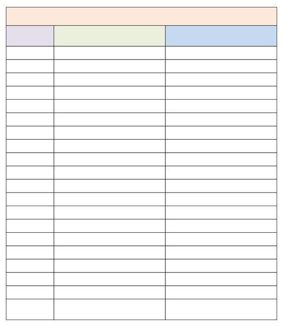 Tanda Word Table Design, Biology Vocabulary, Column Chart, Free Stencils Printables Templates, Stencils Printables Templates, Free Stencils Printables, Medical Journal, Table Template, Genealogy Forms