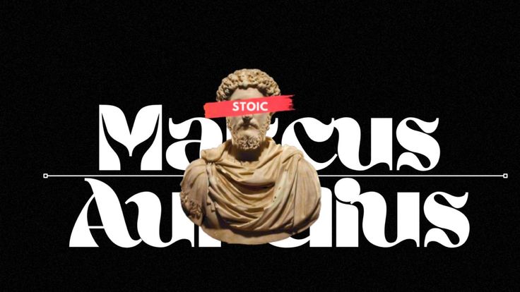 a statue with a red tape around it's head and the words stoic