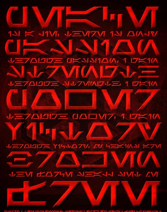 the font and numbers are all red