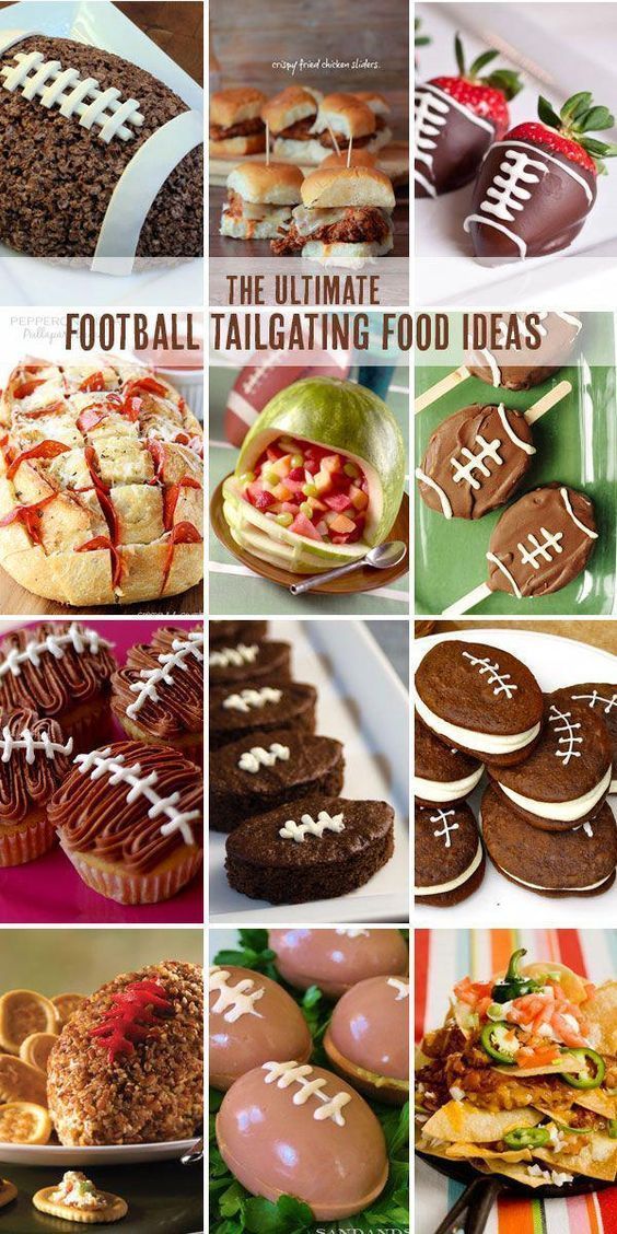 the ultimate football tailgating food ideas for every fan in the game, from cookies to cupcakes