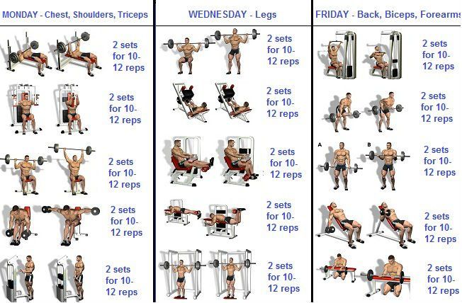 a series of pictures showing how to do the same bench press with weights and dumbbells