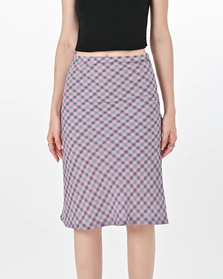 Lavender Plaid Midi Skirt | Women's Skirts – Boogzel Clothing Casual Fitted Gingham Skirt, Trendy Plaid Mini Skirt For Spring, Spring Plaid Skirt For Work, Casual Houndstooth Skirt For Summer, Casual Houndstooth Mini Skirt For Spring, Trendy Gingham Skirt For Spring, Plaid Lined Skirt For Spring, Spring Plaid Lined Skirt, Spring Plaid Skirt