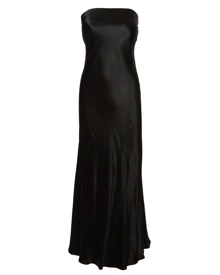 100% rayon satin Straight neckline Sleeveless Unlined Maxi length Dry cleaning recommended Black Sleeveless Silk Maxi Dress, Black Sleeveless Modal Satin Slip Dress, Black Sleeveless Satin Nightgown, Black Sleeveless Bias-cut Dress, Black Silk Bias-cut Evening Dress, Bias Dress, Older Sister, Isabel Marant Etoile, Summer Soiree