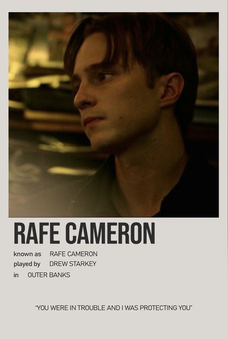 a movie poster with a man staring into the distance and text that reads raff cameran