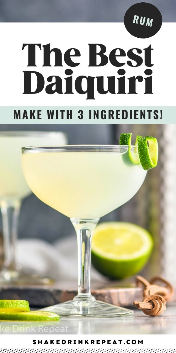 the best daiquii recipe with 3 ingredients