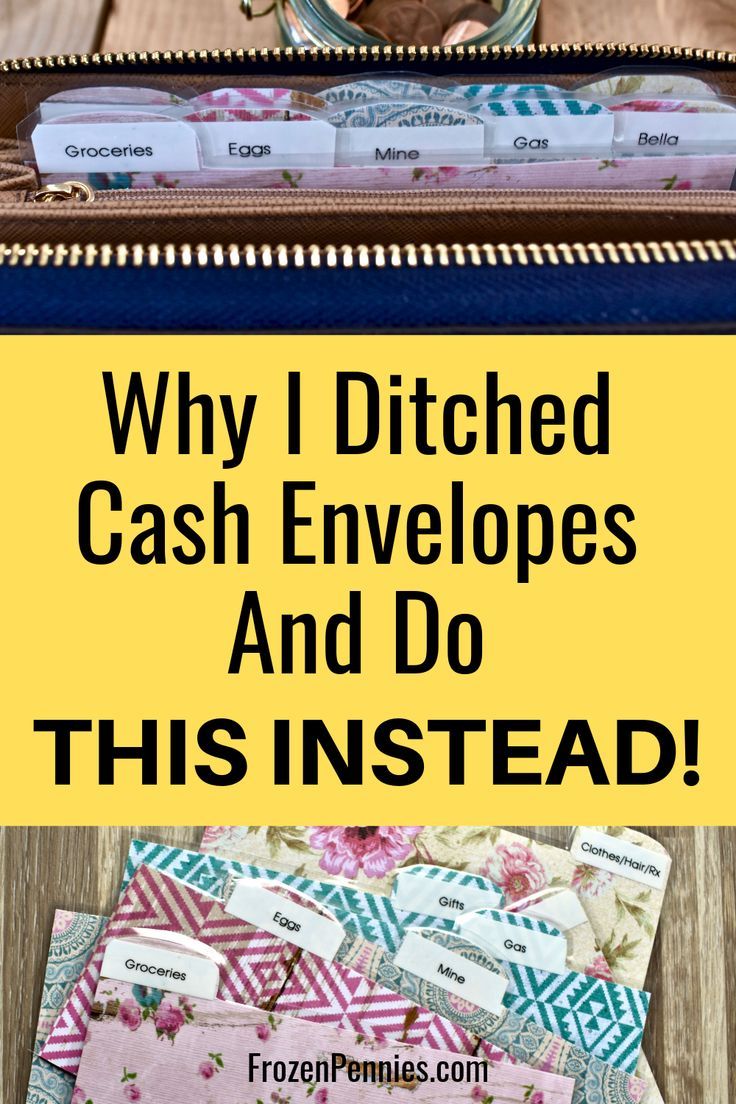 an open suitcase with the words why i ditched cash envelopes and do this instead