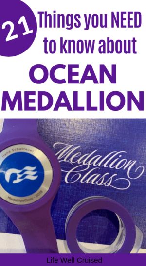 a pair of scissors with the words, things you need to know about ocean medallions