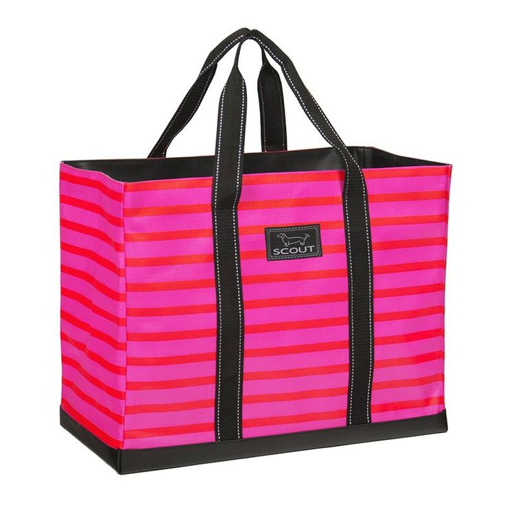 Scout Original Deano - Hot Pink Floyd Sporty Rectangular Luggage For Everyday Use, Pink Shopping Bags With Reinforced Handles, Pink Rectangular Luggage, Casual Pink Luggage For Everyday Use, Trendy Rectangular Luggage For Everyday Use, Functional Shopping Tote Bag, Functional Tote Bag For Shopping, Functional Pink Shopping Bags, Sporty Shopping Bag With Removable Pouch