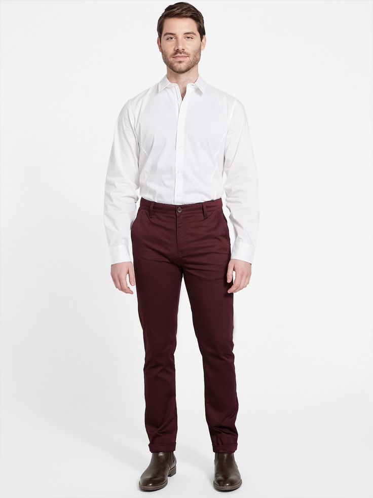 Slim Fit Cotton Chinos For Business Casual In Fall, Slim Fit Chinos For Business Casual In Fall, Fall Slim Fit Chinos For Business Casual, Fitted Cotton Pants With Five Pockets, Casual Semi-formal Straight Leg Pants, Casual Cotton Chinos For Semi-formal Occasions, Slim Fit Straight Leg Business Casual Pants, Slim Fit Straight Leg Pants For Business Casual, Slim Fit Cotton Pants With Five Pockets