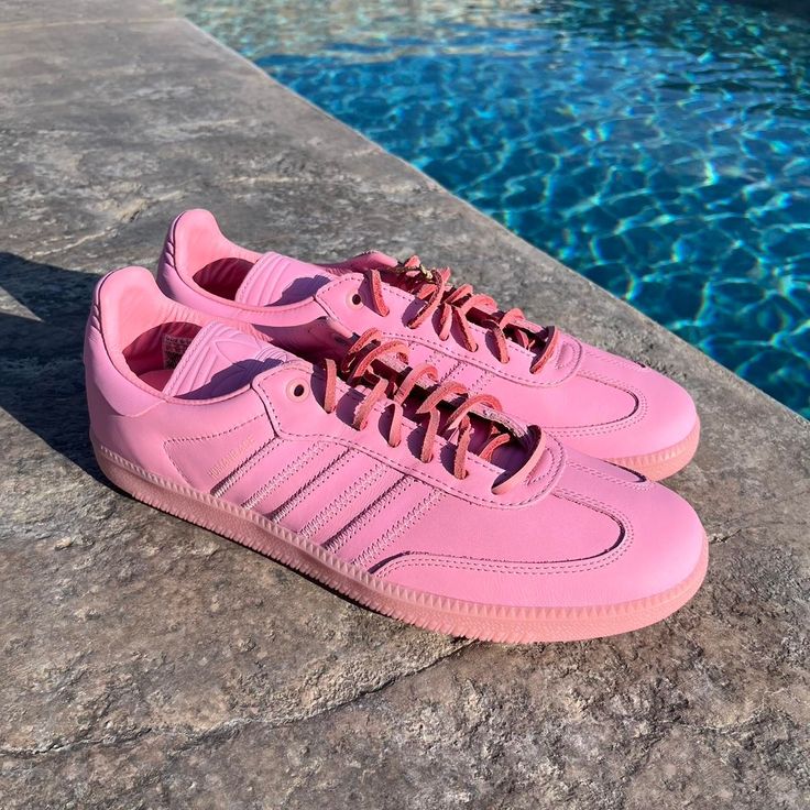 Adidas Humanrace Samba ‘Pink’ - Brand New - Amazing Condition - (Slight Imperfection Noted On Last Photo) - Men’s 10.5 - 100% Authentic! #Pharrell #Lv #Designer #Deadstock Photo Men, Adidas Sneakers Mens, Adidas Pink, Shoes Adidas, Pink Brand, Pink Adidas, S 10, Mens Shoes Sneakers, Adidas Shoes