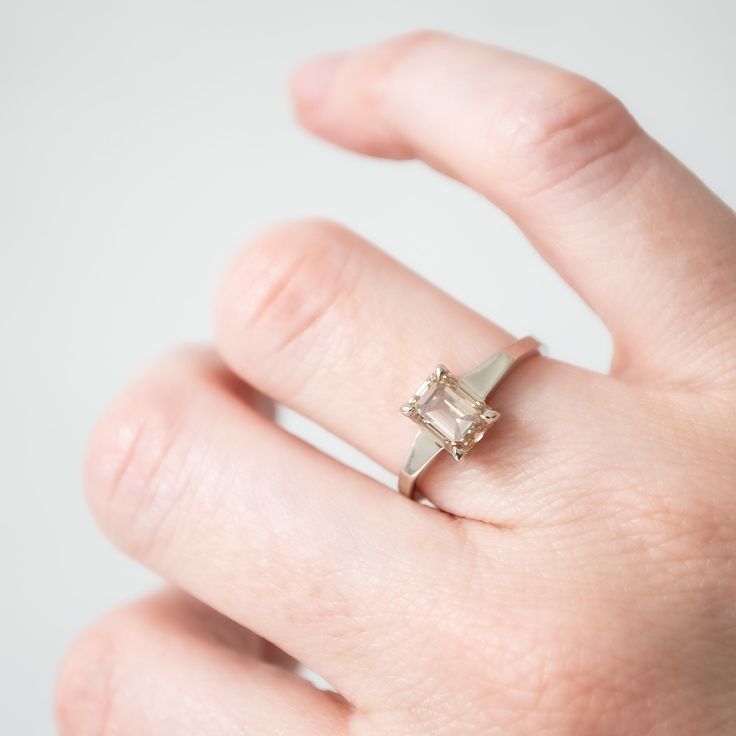 a person's hand with a ring on it