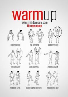 the instructions for how to do warm up