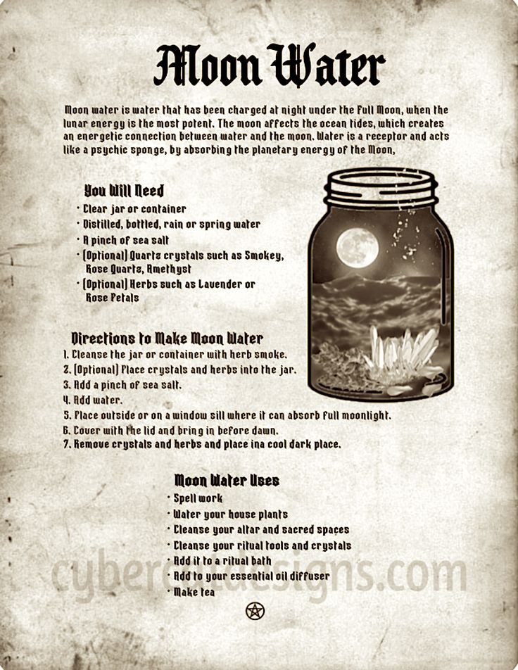 Make Moon Water, Phase Of The Moon, Potions Recipes, Charmed Book Of Shadows, Jar Spells, Easy Spells, The Cauldron, Moon Water, Wiccan Magic