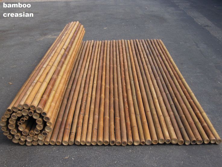 bamboo flooring is laid out on the ground and ready to be used for decoration