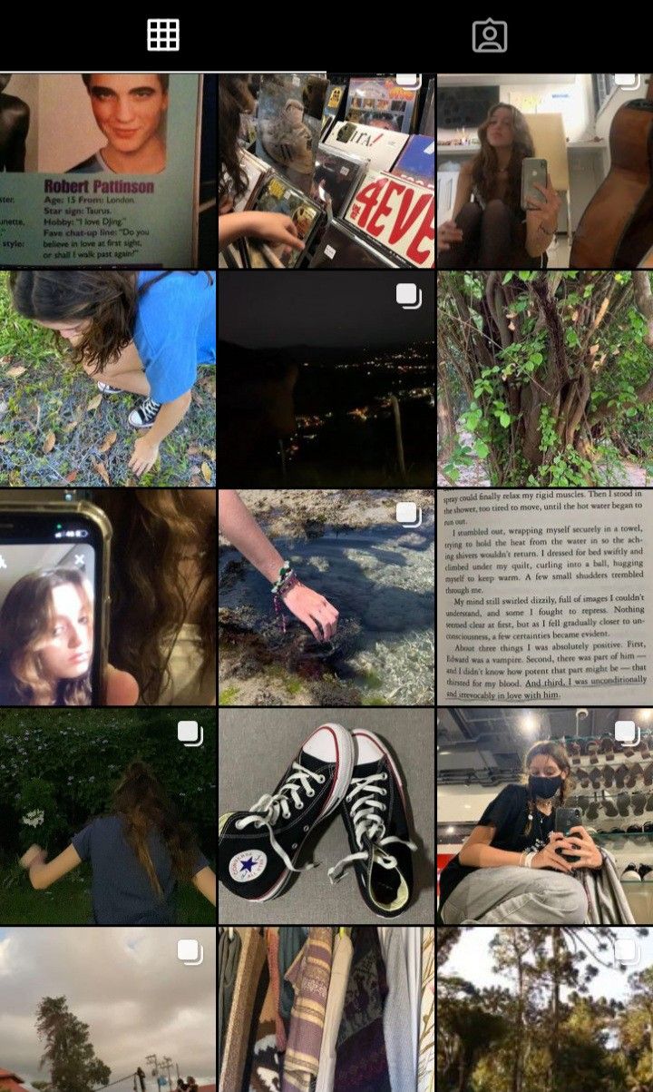 a collage of photos with people and trees