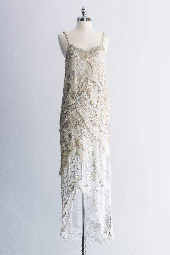 1920 White Dress, Vintage 1920s Wedding Dress, 1920s Lace Dress, Beaded Dress Vintage, Vintage 1920s Dress, 1920s Beaded Dress, White 1920s Dress, 20s Dresses Vintage, 1920s Couture