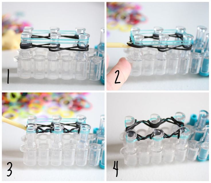 four pictures show how to make glasses out of empty bottles and glue on them with scissors