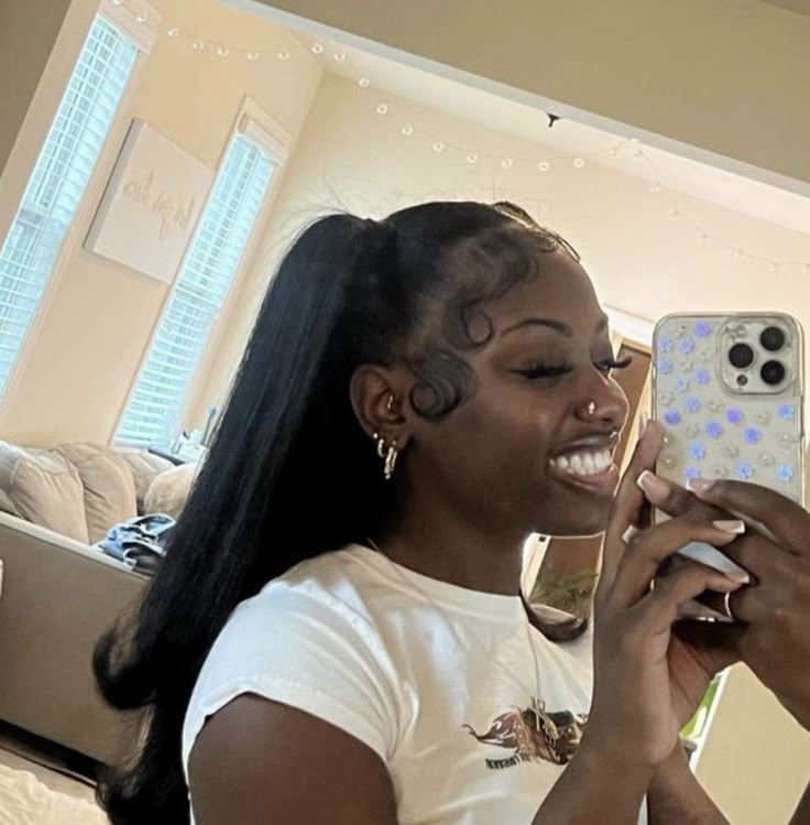 Simple Hairstyles With Weave, One Big Braid, Simple Straight Hairstyles, Quickweaves Hairstyles, Side Shaved Hair, Styles For Straight Hair, Side Shaved, Straight Weave, Silk Press Natural Hair