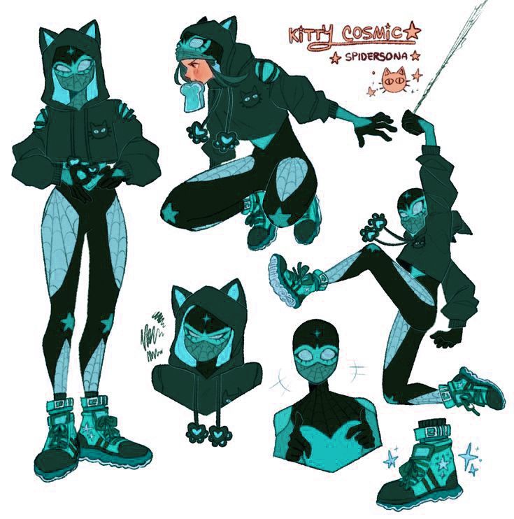 an image of catwoman in various poses