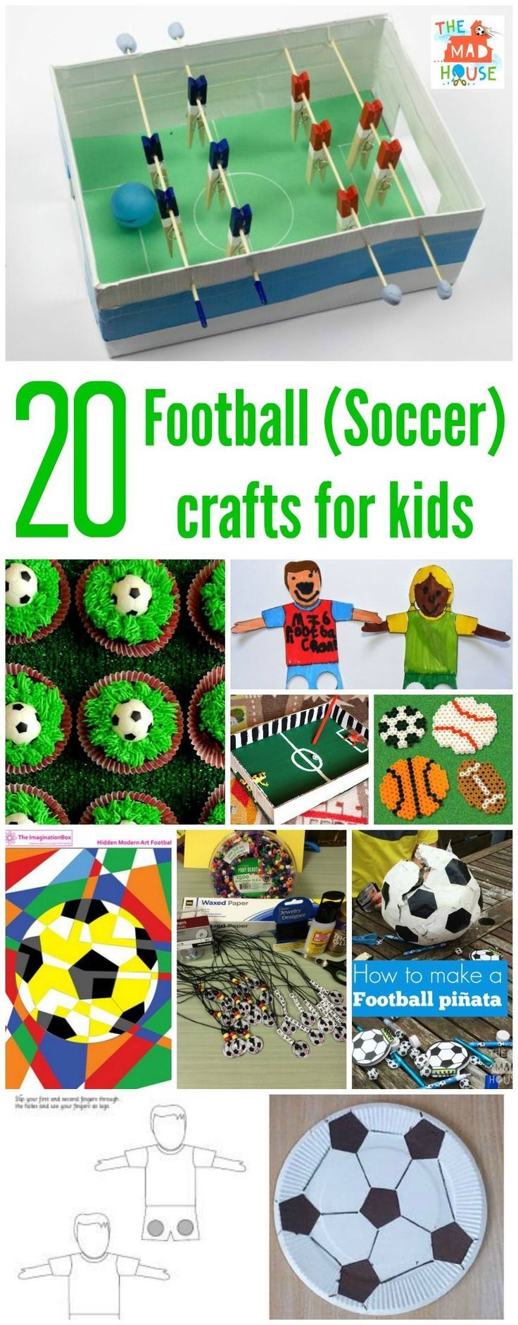 20 football soccer crafts for kids