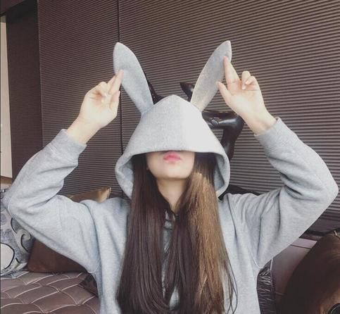 Kawaii Rabbit Ear Hoodie Bunny Ear Hoodie, Japanese Hoodie, Bunny Hoodie, Grey Bunny, Velvet Coat, Hoodie Jumper, Hoodie Coat, Rabbit Ears, Bunny Ear