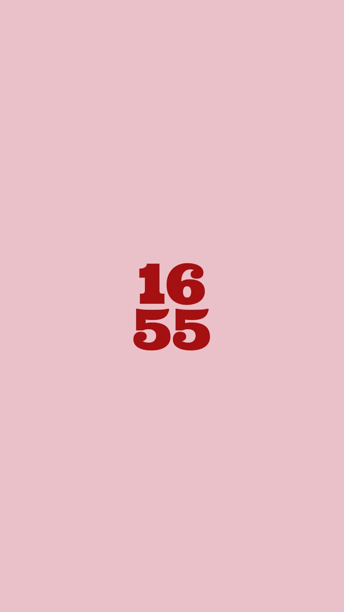 the number sixteen is shown in red on a pink background