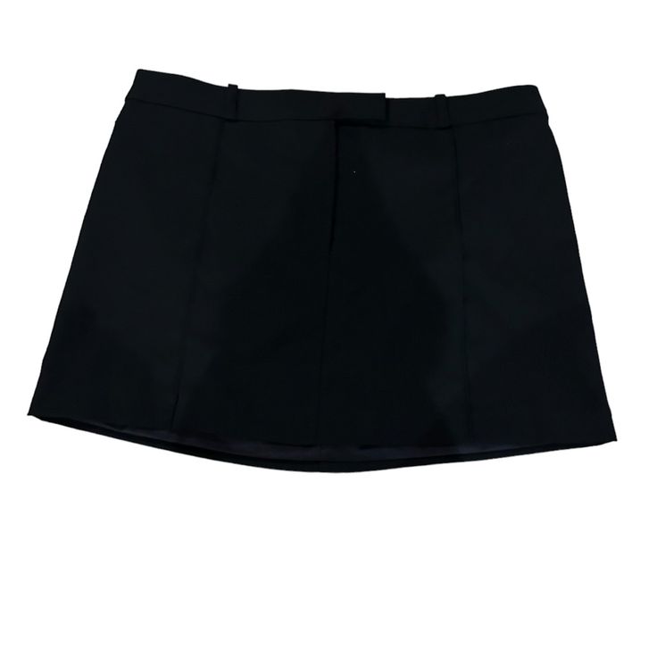 Black H&M Skirt Black Formal Skirt For Summer, Black Mini Skirt For Summer Workwear, Black Mini Skirt For Night Out With Short Inseam, Black Short Length Skirt For Work, Black Skort For Workwear, Black Pencil Skort With Lined Skirt, Lined Mini Skirt For Work, Black Pleated Skort For Work, Black Formal Bottoms Of Short Length