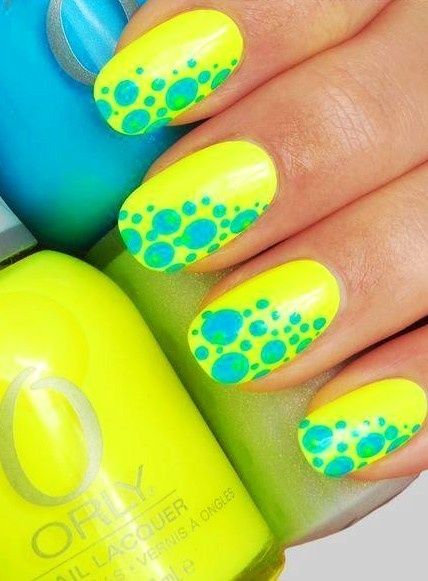 Yellow Neon Nails Neon Nail Art Designs, Neon Nail Art, Neon Nail Designs, Neon Nail Polish, Nail Swag, Neon Nails, Nail Polish Designs, Fabulous Nails, Cute Nail Designs