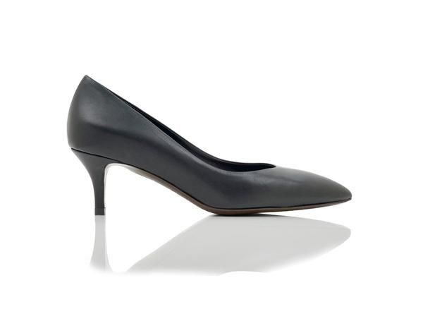 Joan Oloff Shoes | Callie in Black Artisan Craft, Nappa Leather, Arch Support, Soft Leather, Stiletto Heels, Kitten Heels, Arch, Heel Height, Pumps