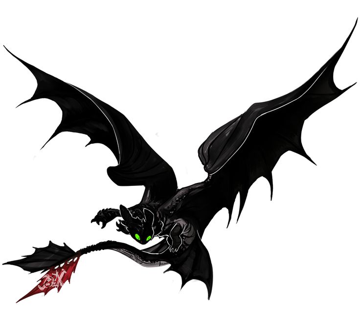 a black dragon with green eyes flying through the air