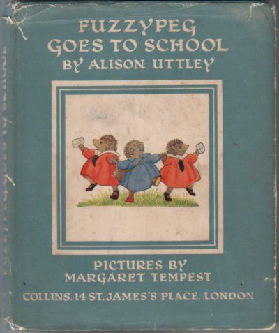 an old children's book with the title fuzzype goes to school by alison uttley