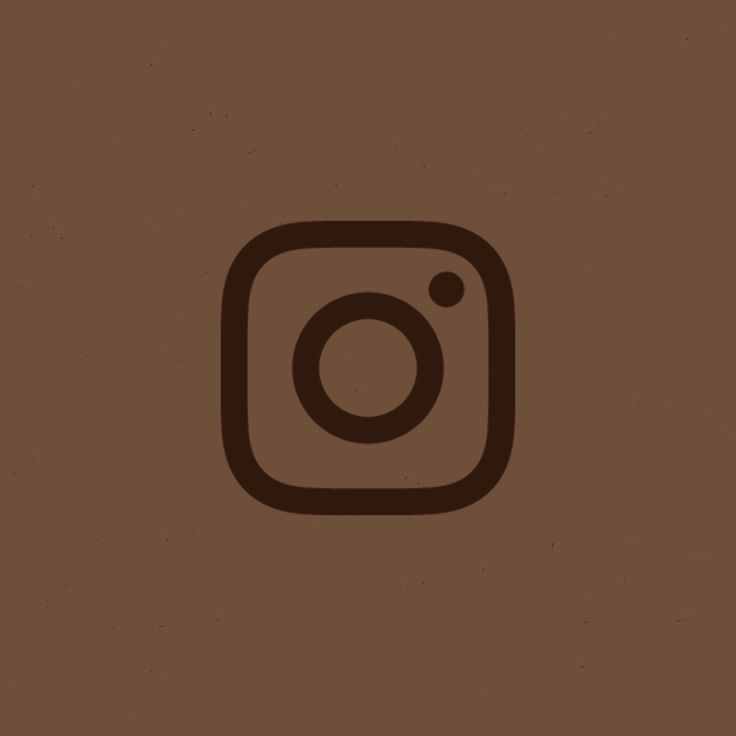 the instagram logo on a brown background