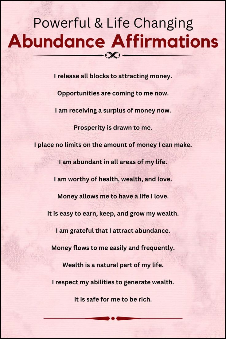 Money Affirmations I Attract Abundance, Life Changing Affirmations, Money Manifestation Affirmations, I Am Abundant, Wellbeing Tips, Manifesting Money Affirmations, Manifestation Prayer, Positive Affirmations For Success, Attracting Money