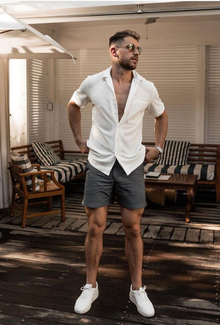 Looking for the perfect linen shirt to elevate your wardrobe? Check out our top picks for the best linen shirts for men. From classic styles to trendy designs, we've got you covered. Discover the comfort and style of linen with our expertly curated collection. Read our article now! #linenshirts #mensfashion #basicoutfits #casualcloset Mens Vegas Outfits, Vegas Mens Outfit Ideas, Vegas Outfit Ideas, Summer Vegas Outfit, Italian Fashion Summer, Vacation Outfits Men, Comfy Summer Outfits, Mens Photoshoot Poses, Ibiza Outfits