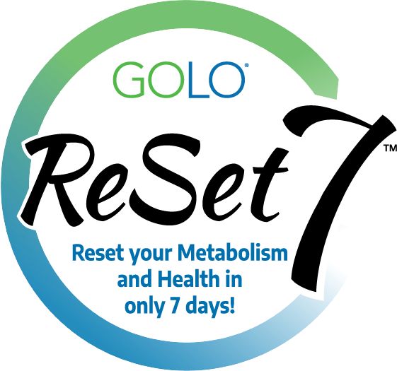 golo logo with the words rest your metabolism and health in only 7 days