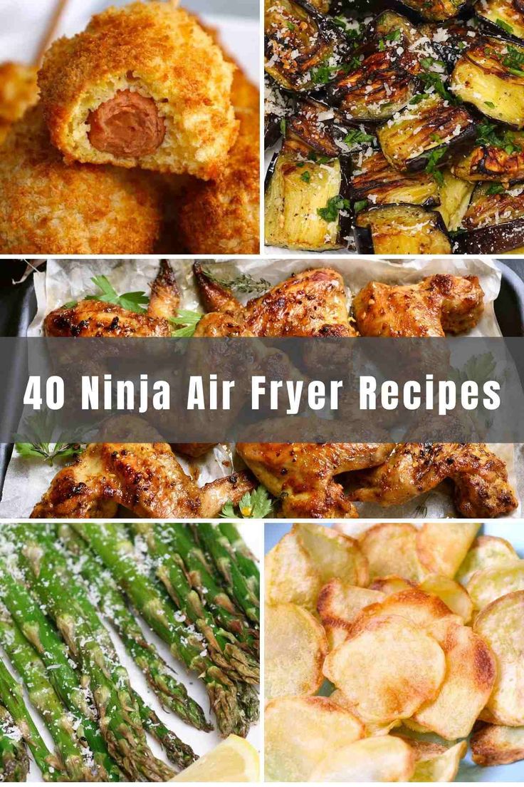 the top ten air fryer recipes for any type of meal, including asparagus and