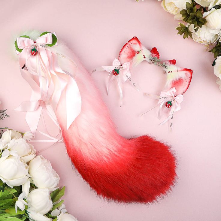 Kitsune Ears, Therian Outfits, Kitten Play Gear, Dragon Ears, Wolf Ears And Tail, Anime Cat Ears, Dragon Tails, Ears And Tail Set, Accessories Cosplay