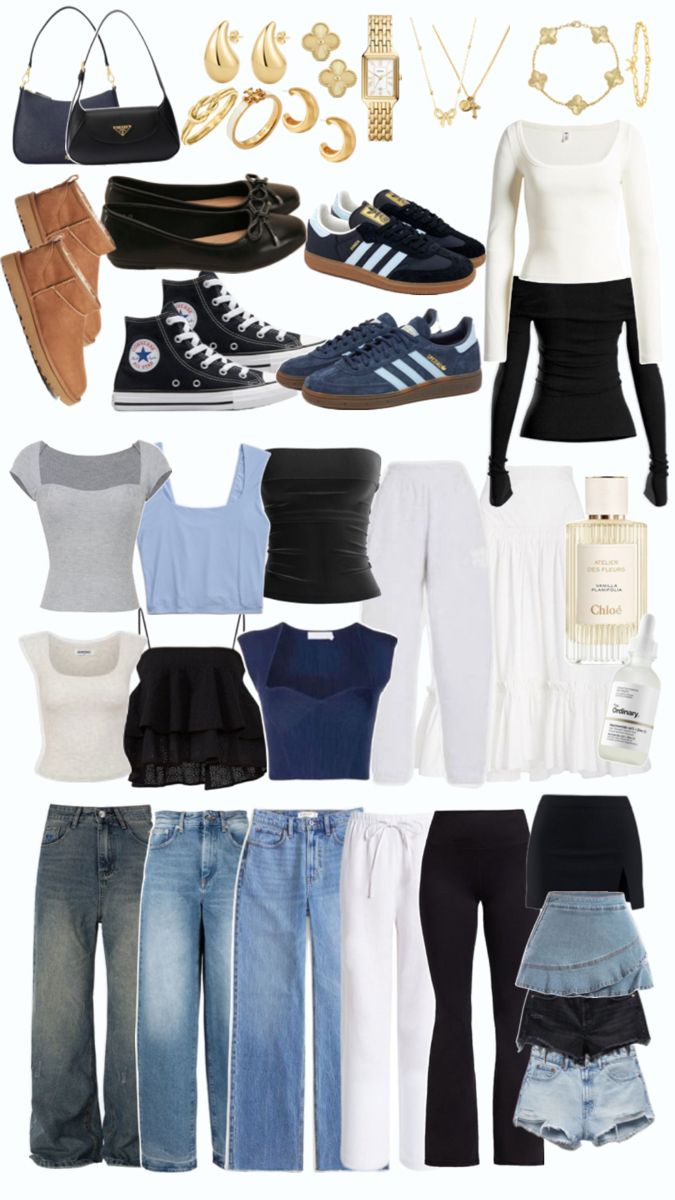 Dream closet, that girl, cool girl, clean girl, outfit inspo, university, college City College Outfits, Formal Ish Outfits, Clean Girl Inspo Outfits, College Girl Clothes, Clean Girl Astethic Outfit, University Girl Outfit, Clean Girl Look Outfit, That Girl Outfits, It Girl Aesthetic Outfit