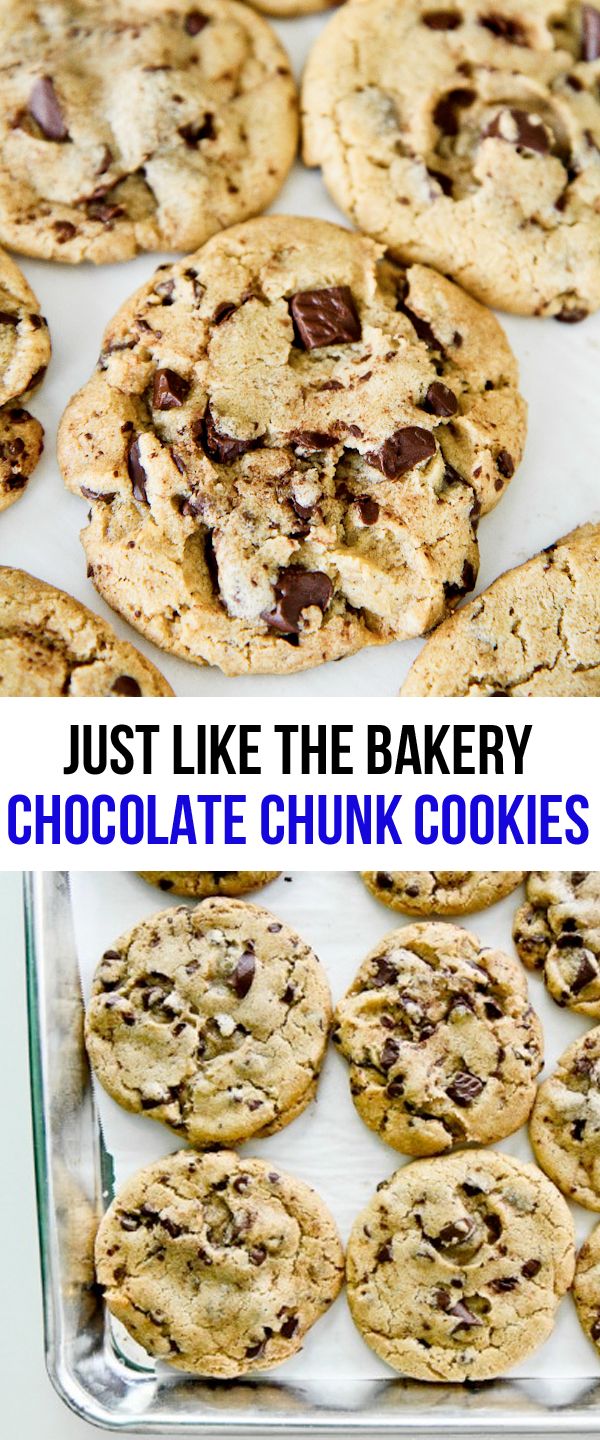 just like the bakery, chocolate chunk cookies are easy to make and delicious for breakfast