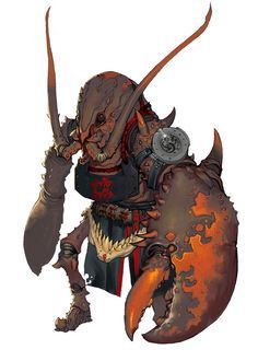 an image of a creature with horns and armor