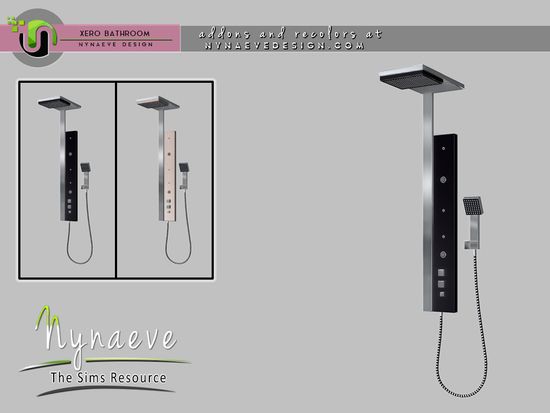 an image of a shower head and handset with the name mynave on it