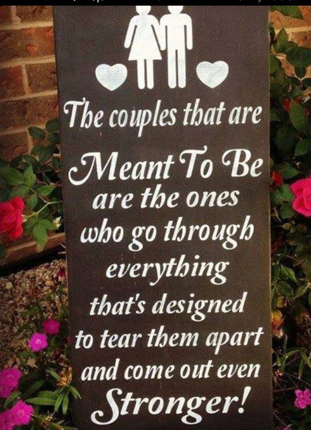 a sign that says the couples that are meant to be