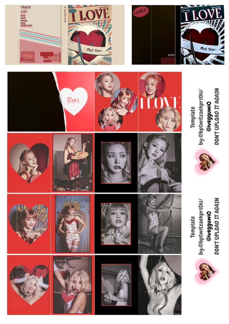 an advertisement for love magazine with pictures of women